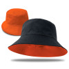 Reversible School Bucket Hats Black Orange